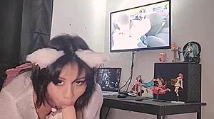 Intense masturbation with tantaly male toy