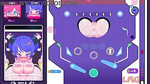 elf girl plays pinball and gets horny in this hentai anime part 1