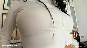 Chiara Ciss Fingers Her Wet Pussy in Intense Solo Masturbation Scene from Sapphix