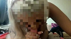 Young step-grandmother shows off her tits and skills