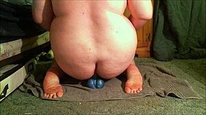 Slut Stuffing Her Ass With Extreme Toys For Anal