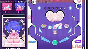 elf girl plays pinball and gets horny in this hentai anime part 1