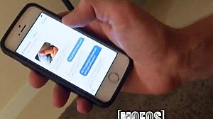 hot brunette reveals kinky blindfolded masturbation side