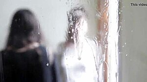 Intriguing spitting fetish in close-up scene