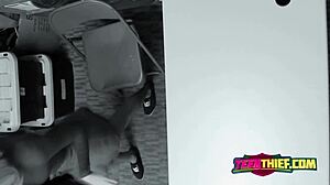 Randy blonde gets slammed hard and deep after a sneaky theft