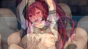 in nightmare x vampire part 2, characters engage in group blowjob and gangbang scenes