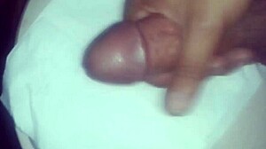 shaved dick in the bathroom, so smooth!