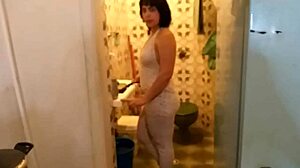 I invited Nicole to my Brazilian home for food and delicious ass pussy dessert