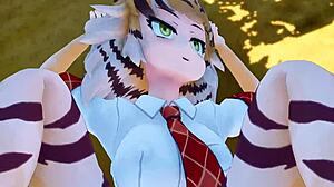 Bengal Tiger In Kemono Friends Anime Feels Intense Pleasure