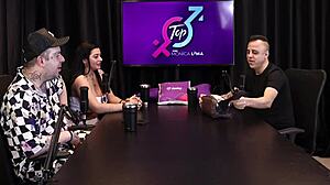 Freddy the king of dogging in sheer red lingerie, doggystyle without stopping 😏