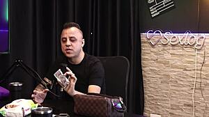 Freddy the king of dogging in sheer red lingerie, doggystyle without stopping 😏