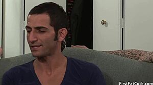 Hot gay threesome action gay porn with blowjob fucking orgy group big cock