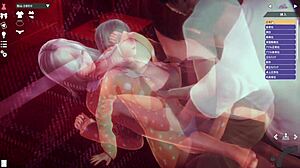 White-Haired Girl Intense Sex