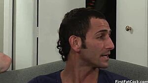 Hot gay threesome action gay porn with blowjob fucking orgy group big cock