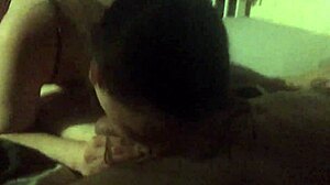 Sloppy deepthroat with messy spitting on cock