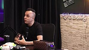 Freddy the king of dogging in sheer red lingerie, doggystyle without stopping 😏