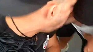 Was I Sucking The Married Man's Dick In The Urinal? The Cleaner Caught Me!