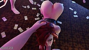 3D hentai babe, why settle for boring deepthroat action?