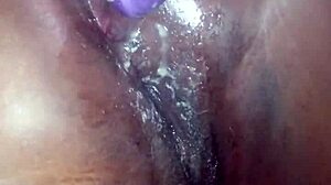 Creamy asshole with toys and assfucking