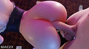 3D hentai babe, hvorfor nøjes med kedelig deepthroat action?