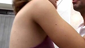 she moaned as her neighbor licked her wet pussy. soon, he thrust deep inside her.