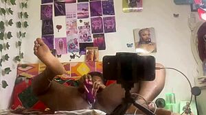 I played alone with my pussy, fingering and using toys while bent over, watching in the mirror.