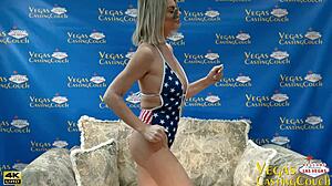 hot blonde milf addyson james enjoys solo time in vegas with various activities