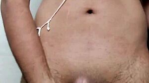 Cant resist himself masturbating as indian desi gay with big cock