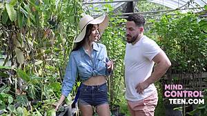 Thick stems tease juicy petals freeuse