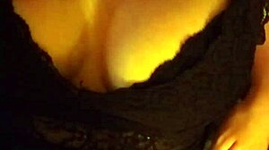 Big tits woman indulges in fetish masturbation session