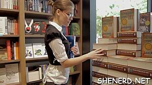 Nerd Receives Oral Service And Ride