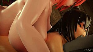 3D futa šuká ženu s monstrózním ptákem