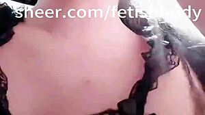 Rough sex with a choking and gagging goddess
