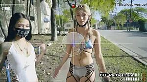 quaranteen teens raving and sharing cocks in foursome!