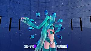 Blue k nights ［ray-mmd 3d vr180］cat fate cosplay adult miku［girls］