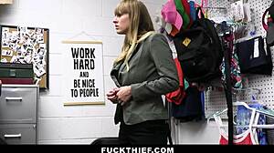 store associate caught stealing and fucked by burglar