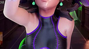 Kiriko's edited 3d scenes with bold and intense action