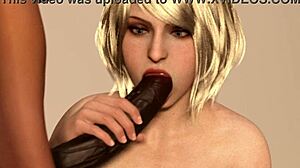 Ashley Sucks Massive BBC in Wild Interracial Action