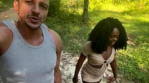 i and my friend took the hot black girl to the waterfall and fucked her