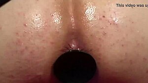 Watch as elly is taken from behind with a dildo, exploring anal pleasures in this toys video.