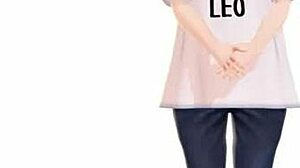 Anime girl stretches in yoga exercise routine