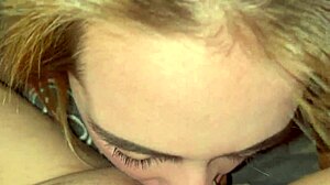 Blonde Babe Deepthroats For Cum!