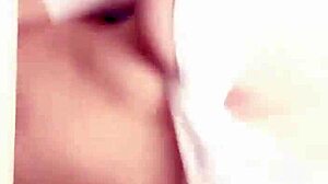 asian beauty pleasures herself alone