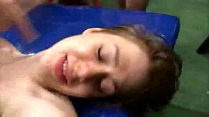 Two Young Nymphos Get Banged Anal and Gangbanged by Men