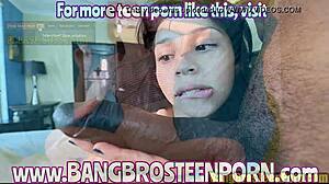 Cute Teen 18+ Sucks And Fucks Big Cock