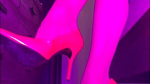 Stilettos Dangle Seductively in Stockings, Paulette Lerouge