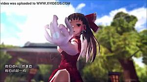 reim touhou pinkcat in 3d cartoon anime hentai