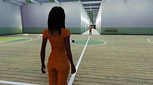 Bribe Security To Get Anal Blowjob And Cumshot!