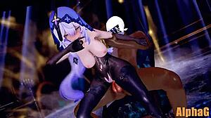 the black swan story unfolds in anime hentai style