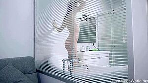 milana taylor rubs pussy in hot bath